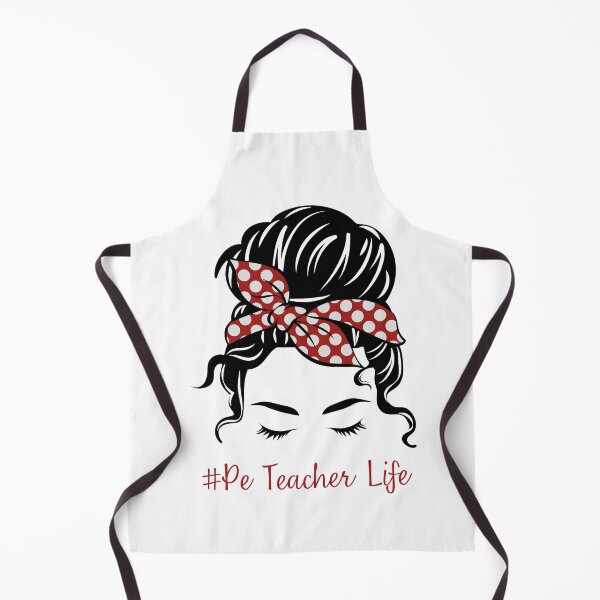 Item preview, PE Teacher Messy Bun Lifes Hair Glasses Funny designed and sold by byrne-ma.