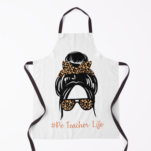 Item preview, PE Teacher Messy Bun Lifes Hair Glasses Funny designed and sold by byrne-ma.