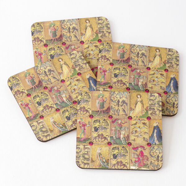 Item preview, Medieval German Court Cards Queens and Kings of Dogs,Deers,Falcons,Ducks  designed and sold by BulganLumini.