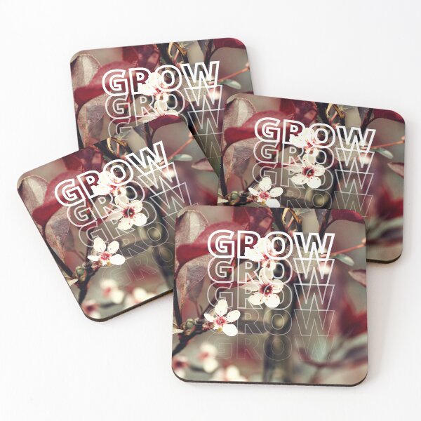 Item preview, GROW (above) - Bold White And Red Blossoms  designed and sold by AliceSLee.