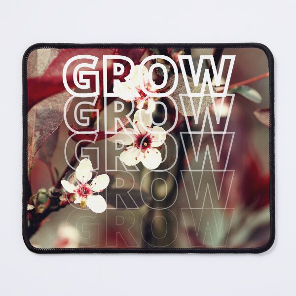 Item preview, GROW (above) - Bold White And Red Blossoms designed and sold by AliceSLee.