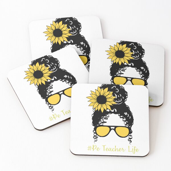 Item preview, PE Teacher Messy Bun Lifes Hair Glasses Funny designed and sold by byrne-ma.