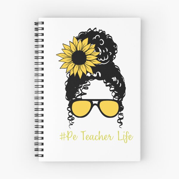 Item preview, PE Teacher Messy Bun Lifes Hair Glasses Funny designed and sold by byrne-ma.