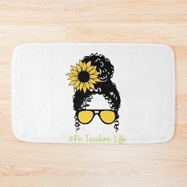 Item preview, PE Teacher Messy Bun Lifes Hair Glasses Funny designed and sold by byrne-ma.
