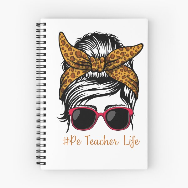Item preview, PE Teacher Messy Bun Lifes Hair Glasses Funny designed and sold by byrne-ma.