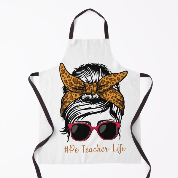 Item preview, PE Teacher Messy Bun Lifes Hair Glasses Funny designed and sold by byrne-ma.