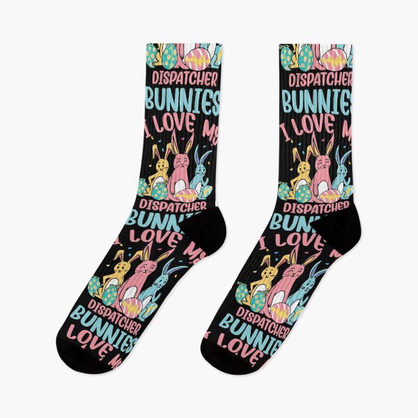 Item preview, I Love My Dispatcher Bunnies Easter Day Funny Rabbit designed and sold by haselshirt.