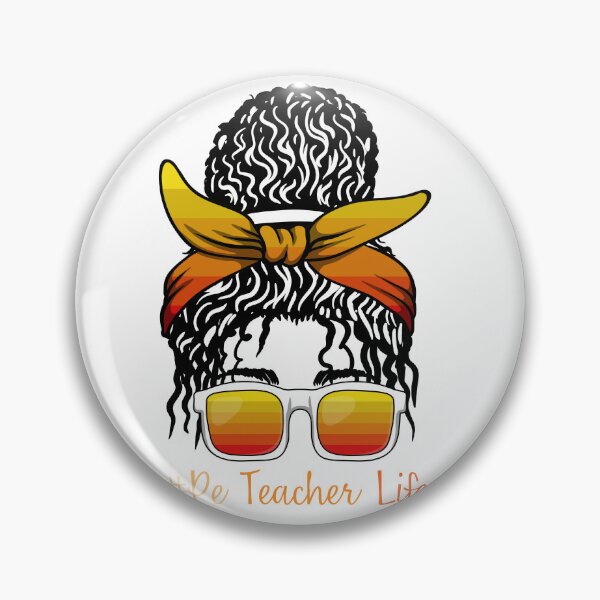 Item preview, PE Teacher Messy Bun Lifes Hair Glasses Funny designed and sold by byrne-ma.