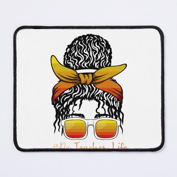 Item preview, PE Teacher Messy Bun Lifes Hair Glasses Funny designed and sold by byrne-ma.