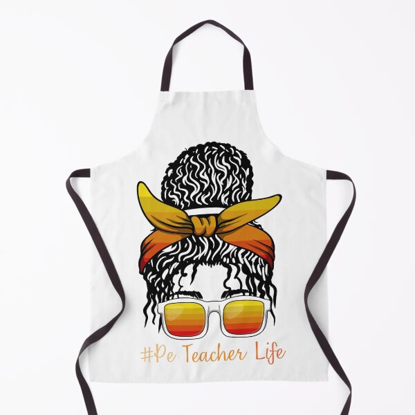 Item preview, PE Teacher Messy Bun Lifes Hair Glasses Funny designed and sold by byrne-ma.