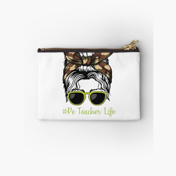 Item preview, PE Teacher Messy Bun Lifes Hair Glasses Funny designed and sold by byrne-ma.