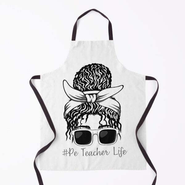 Item preview, PE Teacher Messy Bun Lifes Hair Glasses Funny designed and sold by byrne-ma.