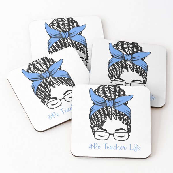 Item preview, PE Teacher Messy Bun Lifes Hair Glasses Funny designed and sold by byrne-ma.