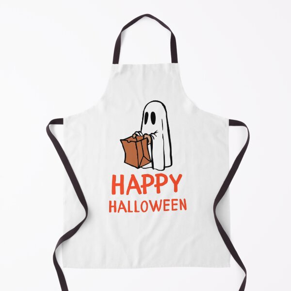 Item preview, Happy Halloween Person in a Ghost Costume Holding a Paper Bag Design designed and sold by WBP Mart.