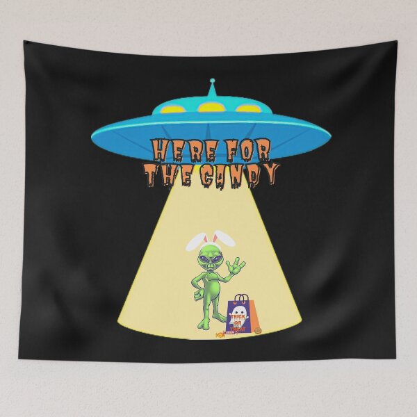 Item preview, Alien Trick or Treater designed and sold by Vanessa Hogle.