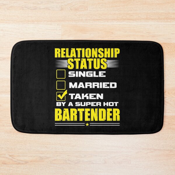 Item preview, Funny His and Her Gift Idea Bartender Relationship Status designed and sold by haselshirt.
