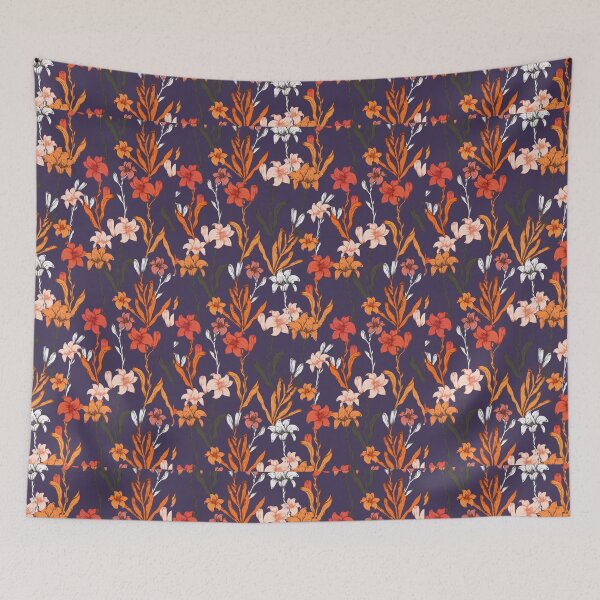 Item preview, Botanical Flower Pattern designed and sold by MadameHiro.