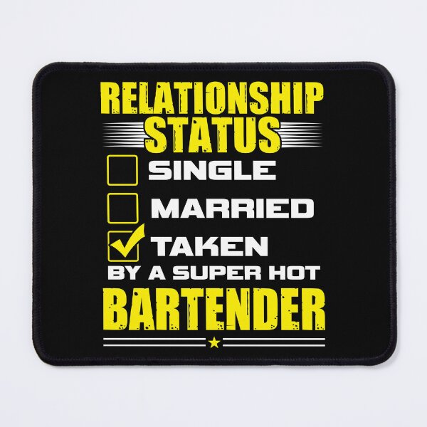 Item preview, Funny His and Her Gift Idea Bartender Relationship Status designed and sold by haselshirt.