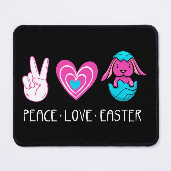Item preview, Peace Sign Love Heart Easter Bunny designed and sold by haselshirt.