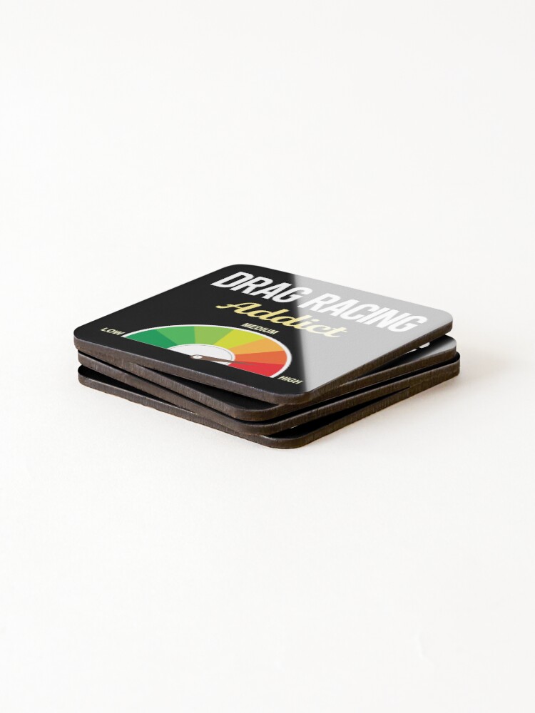 Thumbnail 4 of 5, Coasters (Set of 4), Addict Drag Racing designed and sold by PriscillaHerna.