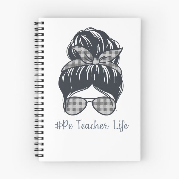 Item preview, PE Teacher Messy Bun Lifes Hair Glasses Funny designed and sold by byrne-ma.