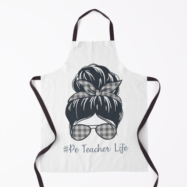Item preview, PE Teacher Messy Bun Lifes Hair Glasses Funny designed and sold by byrne-ma.