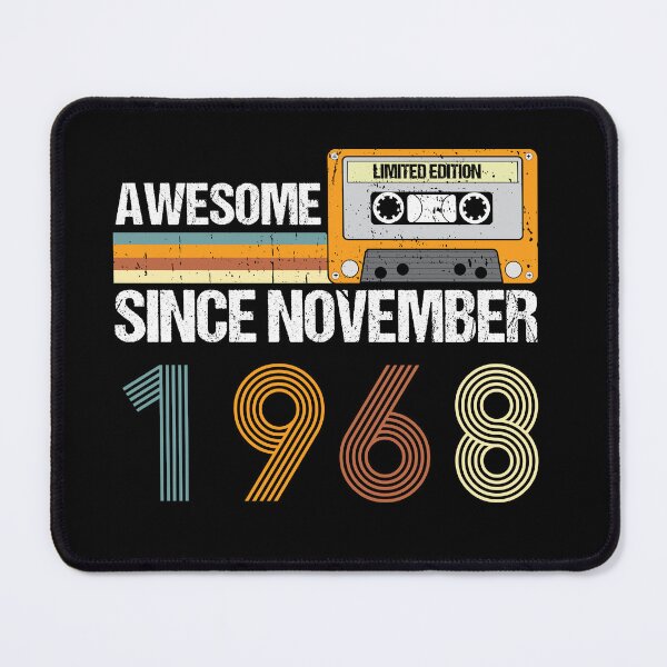 Item preview, Awesome Since November 1968 | 54th Birthday Gifts | 54 Years Old Gifts designed and sold by AMINE ★★★★★.