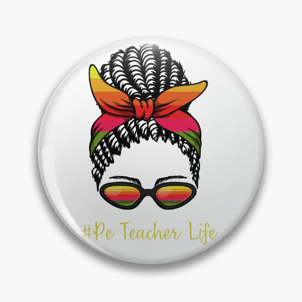 Item preview, PE Teacher Messy Bun Lifes Hair Glasses Funny designed and sold by byrne-ma.