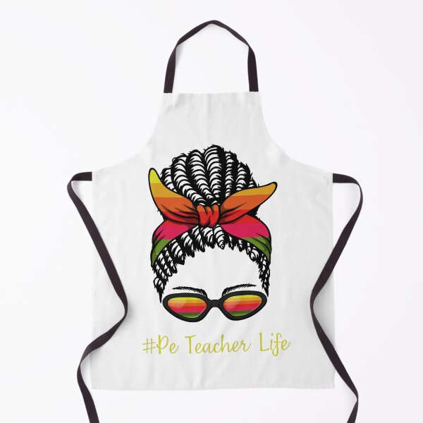 Item preview, PE Teacher Messy Bun Lifes Hair Glasses Funny designed and sold by byrne-ma.