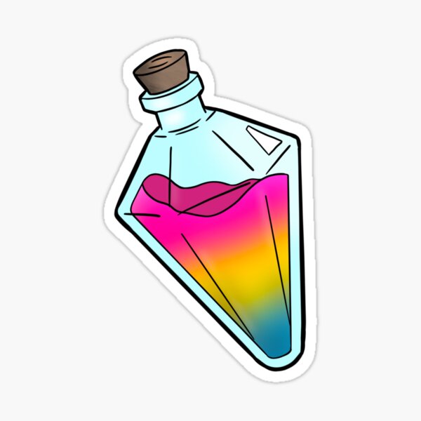 Pansexual Potion Sticker For Sale By Atlasbackache Redbubble