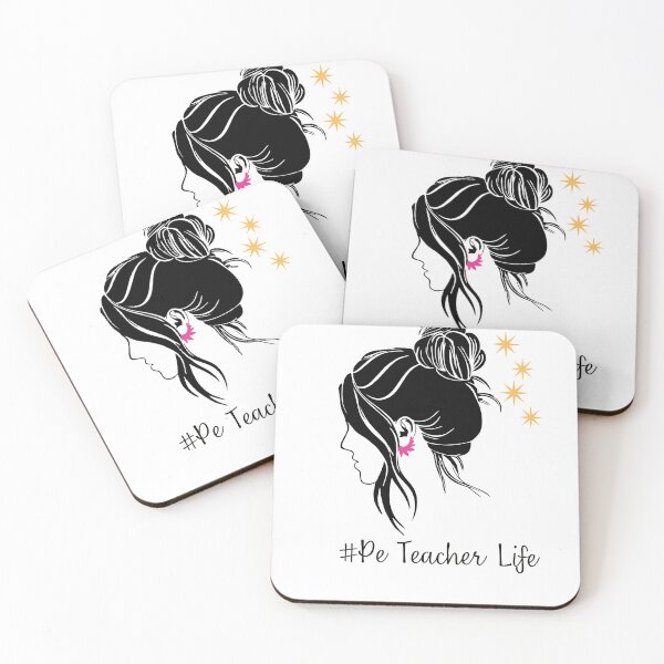 Item preview, PE Teacher Messy Bun Lifes Hair Glasses Funny designed and sold by byrne-ma.