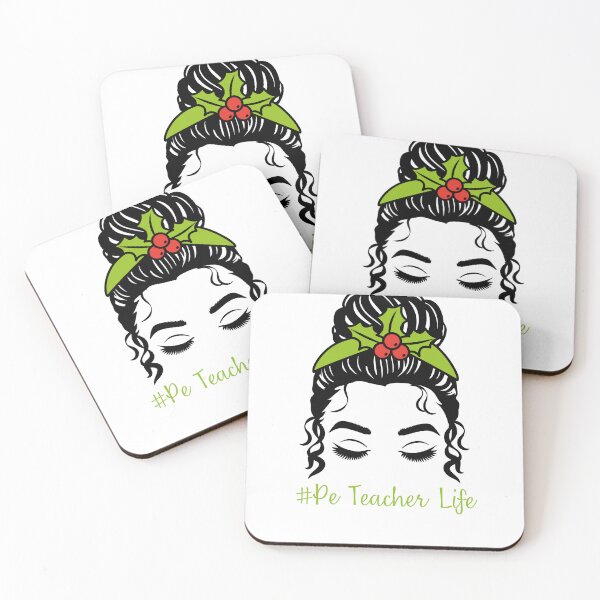 Item preview, PE Teacher Messy Bun Lifes Hair Glasses Funny designed and sold by byrne-ma.