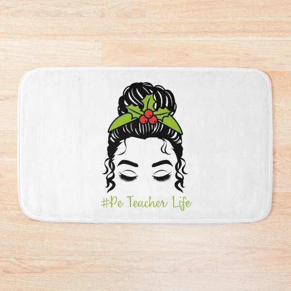Item preview, PE Teacher Messy Bun Lifes Hair Glasses Funny designed and sold by byrne-ma.