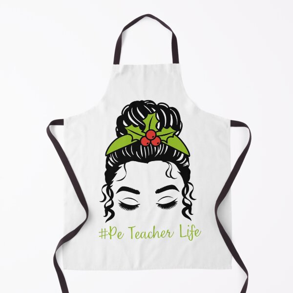 Item preview, PE Teacher Messy Bun Lifes Hair Glasses Funny designed and sold by byrne-ma.