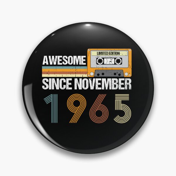 Item preview, Awesome Since November 1965 | 57th Birthday Gifts | 57 Years Old Gifts designed and sold by AMINE  ★★★★★.