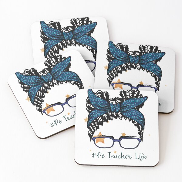 Item preview, PE Teacher Messy Bun Lifes Hair Glasses Funny designed and sold by byrne-ma.