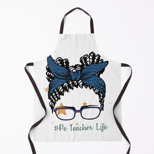 Item preview, PE Teacher Messy Bun Lifes Hair Glasses Funny designed and sold by byrne-ma.
