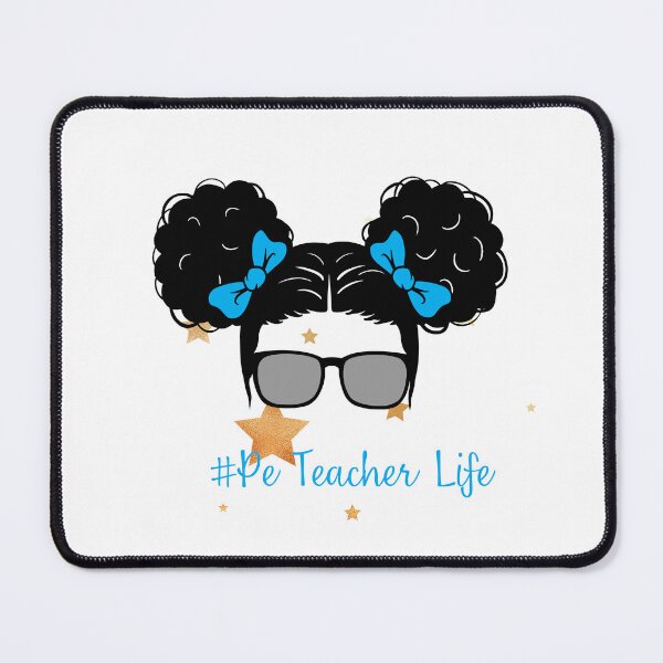 Item preview, PE Teacher Messy Bun Lifes Hair Glasses Funny designed and sold by byrne-ma.