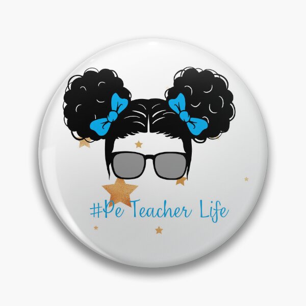 Item preview, PE Teacher Messy Bun Lifes Hair Glasses Funny designed and sold by byrne-ma.