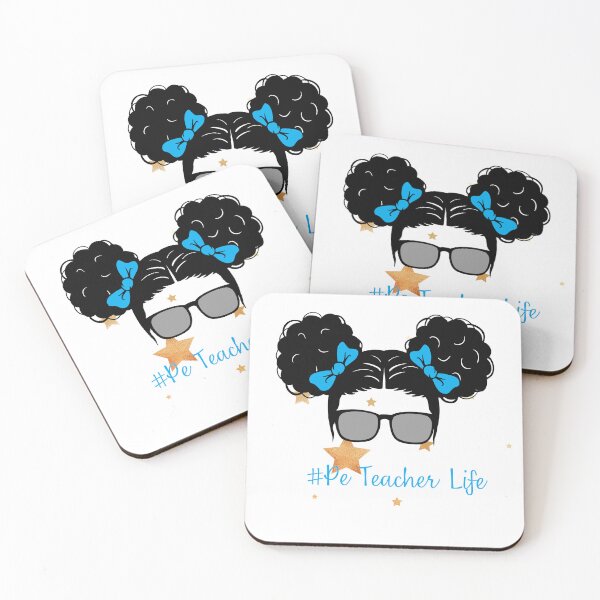 Item preview, PE Teacher Messy Bun Lifes Hair Glasses Funny designed and sold by byrne-ma.