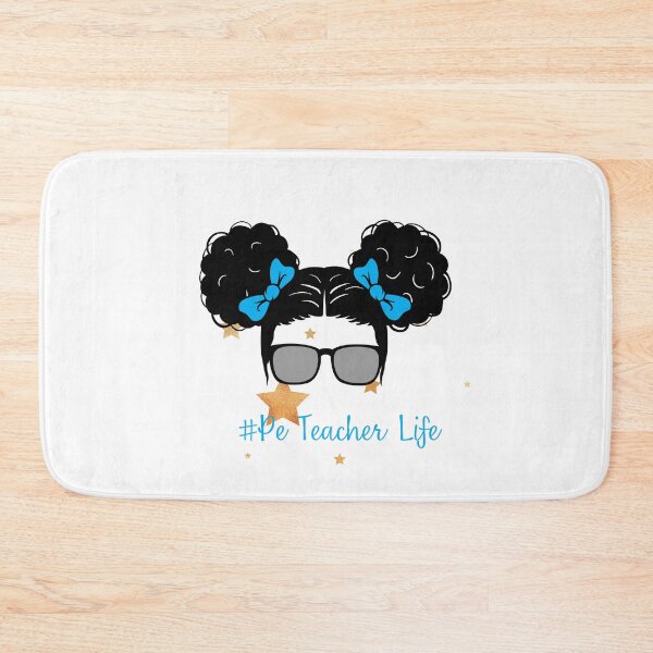 Item preview, PE Teacher Messy Bun Lifes Hair Glasses Funny designed and sold by byrne-ma.