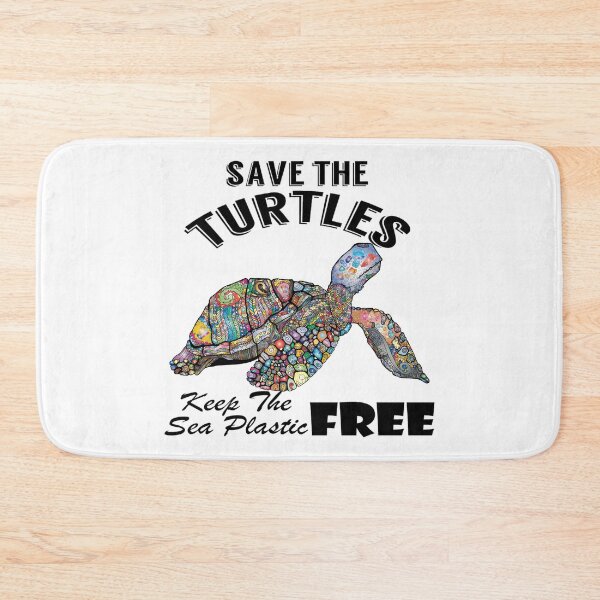 Item preview,   Save the turtles keep the sea plastic free shirts, Save the turtles keep the sea plastic free masks, Save the turtles keep the sea plastic free stickers  designed and sold by Poussyarts.