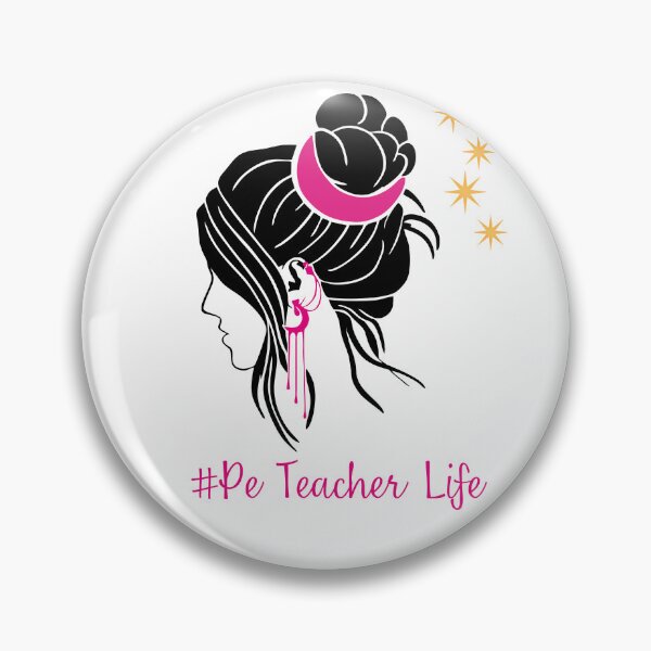 Item preview, PE Teacher Messy Bun Lifes Hair Glasses Funny designed and sold by byrne-ma.