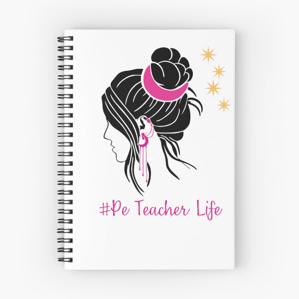 Item preview, PE Teacher Messy Bun Lifes Hair Glasses Funny designed and sold by byrne-ma.