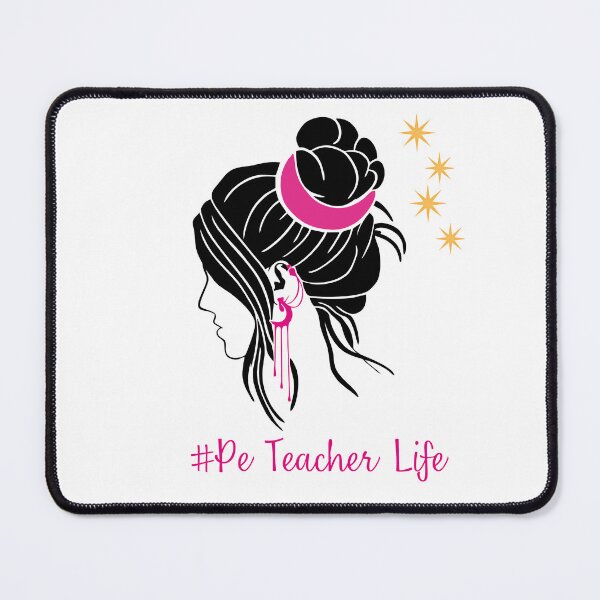 Item preview, PE Teacher Messy Bun Lifes Hair Glasses Funny designed and sold by byrne-ma.