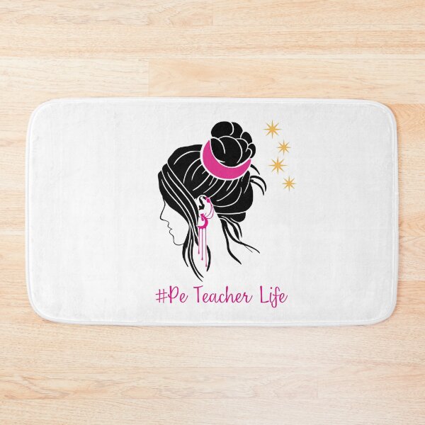 Item preview, PE Teacher Messy Bun Lifes Hair Glasses Funny designed and sold by byrne-ma.