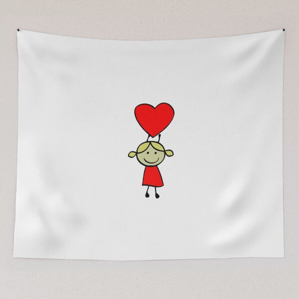 Item preview, girl with a big heart designed and sold by AnnaVenski.