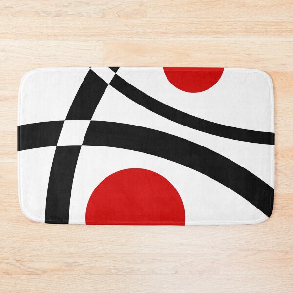 Item preview, Black curves and red circles designed and sold by BattaAnastasia.