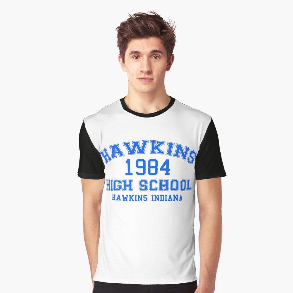 Hawkins High School T-Shirt inspired by the TV series Stranger Things -  Regular T-Shirt — MoviTees