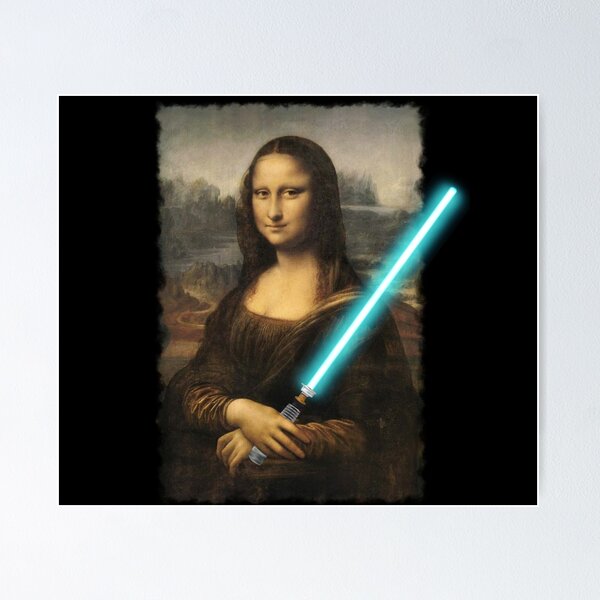 Item preview, Use the force, Mona Lisa designed and sold by wabisabi-design.